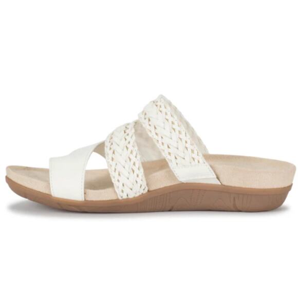 NEW Baretraps Women's Jonelle Flat Slide Sandal Size 10M White Slip On Comfort - Picture 5 of 8